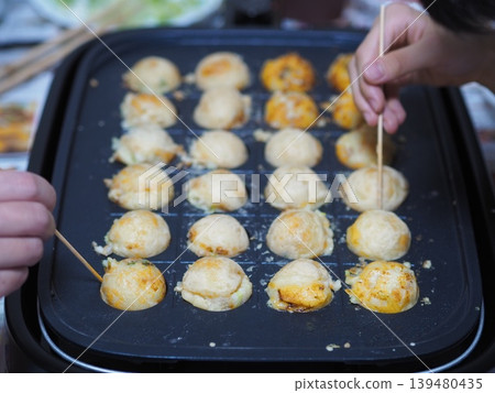 在家製作章魚燒的圖片 在家製作章魚燒的圖片 139480435