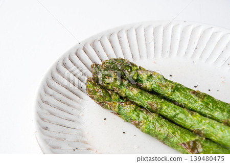 Deep-fried asparagus Deep-fried asparagus 139480475