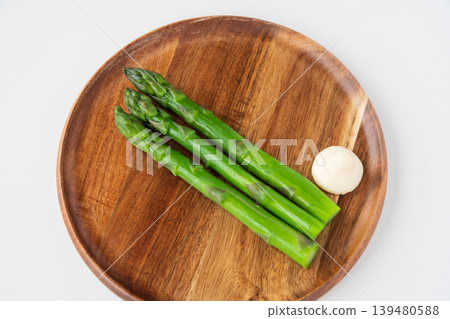 Boiled asparagus Boiled asparagus 139480588