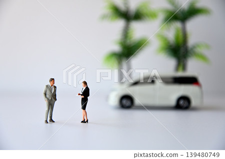 Image of a female car appraiser. Image of a female car appraiser. 139480749