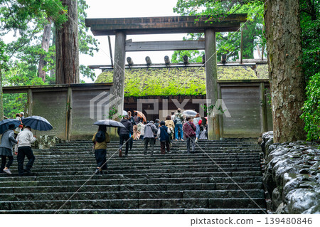 【三重縣】伊勢神宮內殿的主神社，散發著神聖的氛圍。 139480846