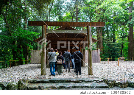 【三重縣】位於伊勢神宮內宮的風之宮神社，周圍自然風光優美。 139480862