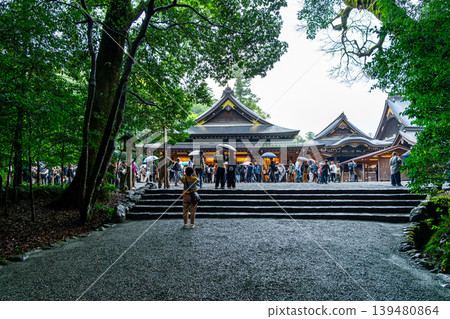 【三重縣】內宮神樂殿（位於伊勢神宮內，周圍自然風光優美）。 139480864