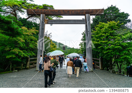 [Mie Prefecture] The Inner Shrine of Ise Grand Shrine, surrounded by abundant nature. 139480875