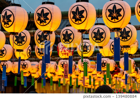 [Mie Prefecture] The Lantern Festival is being held at Okage Yokocho in Ise City. 139480884