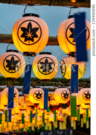 [Mie Prefecture] The Lantern Festival is being held at Okage Yokocho in Ise City. 139480890