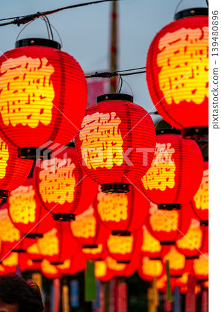 [Mie Prefecture] The Lantern Festival is being held at Okage Yokocho in Ise City. 139480896