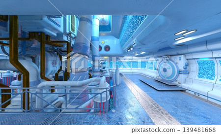 Scenery inside the spacecraft 139481668