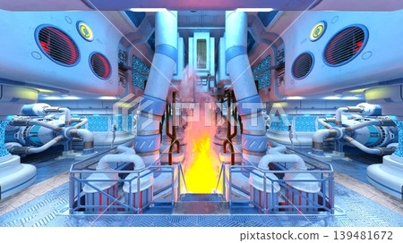 Scenery inside the spacecraft Scenery inside the spacecraft 139481672