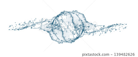 Abstract background with rippling blue water splashes | Clean and fluid water splash Abstract background with rippling blue water splashes | Clean and fluid water splash 139482626