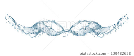 Abstract background with rippling blue water splashes | Clean and fluid water splash Abstract background with rippling blue water splashes | Clean and fluid water splash 139482638