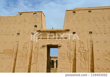 Temple of Horus, First Pylon, Edfu Temple of Horus, First Pylon, Edfu 139483092