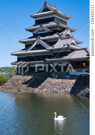 Matsumoto Castle Park scenery Matsumoto Castle Park scenery 139483211