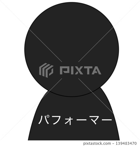 Performer pictogram Performer pictogram 139483470