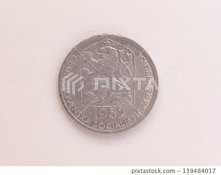 1982 Czechoslovak 2 Koruny Coin Obverse - Coat of Arms 1982 Czechoslovak 2 Koruny Coin Obverse - Coat of Arms 139484017