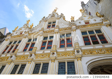 Historical Old Town and UNESCO World Culture Heritage site of Bruges in West Flanders, Belgium 139484648