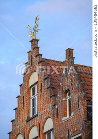 Historical Old Town and UNESCO World Culture Heritage site of Bruges in West Flanders, Belgium 139484662