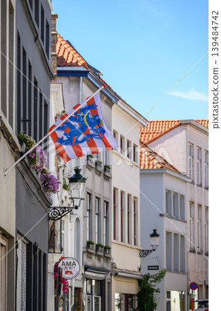 Historical Old Town and UNESCO World Culture Heritage site of Bruges in West Flanders, Belgium Historical Old Town and UNESCO World Culture Heritage site of Bruges in West Flanders, Belgium 139484742
