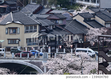 Cherry blossoms in Kanazawa Asano River neighborhood Cherry blossoms in Kanazawa Asano River neighborhood 139484760