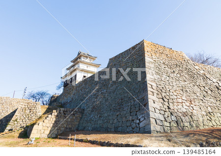 Marugame Castle, one of Japan's Top 100 Castles, in winter in Marugame City, Kagawa Prefecture. Marugame Castle, one of Japan's Top 100 Castles, in winter in Marugame City, Kagawa Prefecture. 139485164