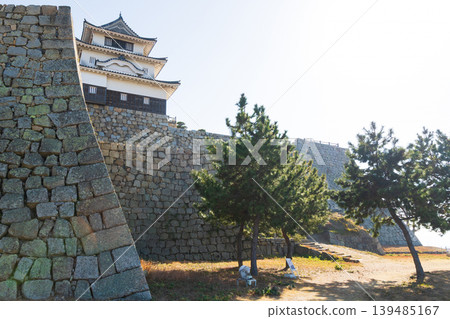冬日里的丸龜城，位於香川縣丸龜市，是日本百大城堡之一。 139485167