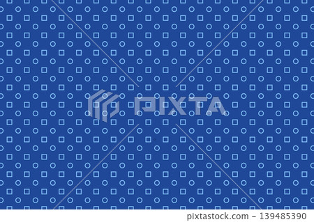 blue geometric outline square and circle seamless pattern blue geometric outline square and circle seamless pattern 139485390