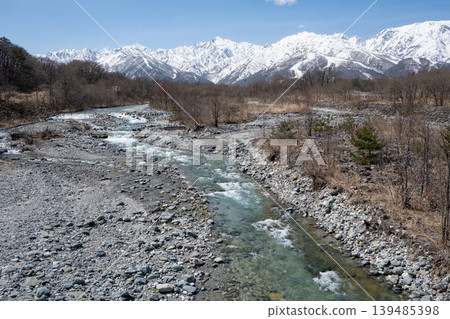 長野縣白馬村,一條水質清澈見底的山澗溪流 長野縣白馬村,一條水質清澈見底的山澗溪流 139485398