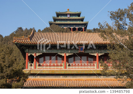 Tower of Buddhist Incense on the Longevity Hill of The Summer Palace in Beijing, China 139485798