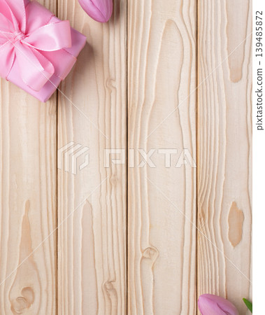Mother's Day vertical background gift tulips Mother's Day vertical background gift tulips 139485872