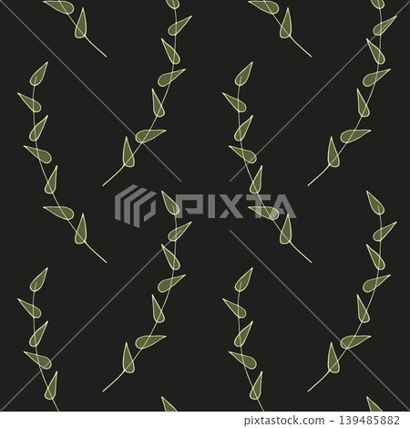 Luxury dark botanical seamless pattern with hand-drawn gold line art branches on dark background for premium cosmetic packaging, elegant night-themed textile and mystical branding. Luxury dark botanical seamless pattern with hand-drawn gold line art branches on dark background for premium cosmetic packaging, elegant night-themed textile and mystical branding. 139485882