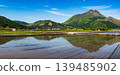Inverted Yufu-dake - A symbolic mountain of Yufuin, with beautiful twin peaks (east and west peaks), also known as "Bungo Fuji." 139485902