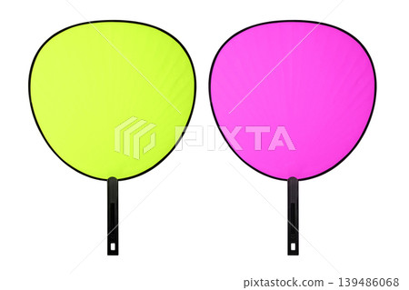 Colorful fans used at concerts Colorful fans used at concerts 139486068