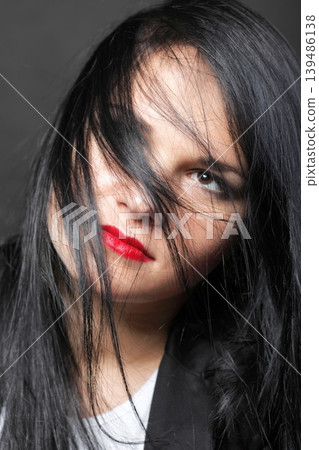 beautiful brunette woman long hair beautiful brunette woman long hair 139486138