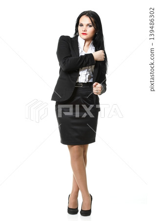 Full length portrait modern business woman Full length portrait modern business woman 139486302