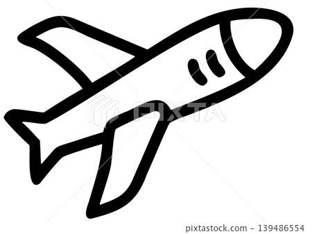 Vector illustration of an airplane Vector illustration of an airplane 139486554