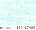 Hydrangea watercolor pattern background 139487405
