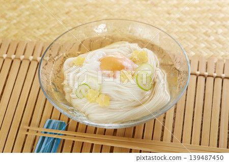 A classic Japanese summer noodle dish: cold somen noodles A classic Japanese summer noodle dish: cold somen noodles 139487450