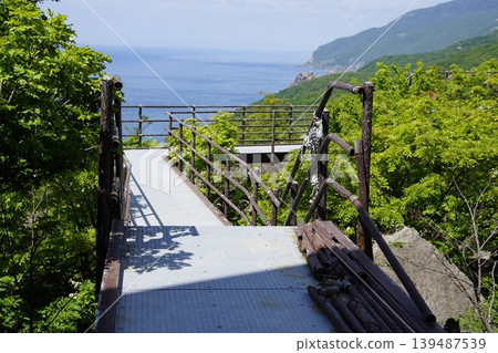 Ofuyu Cape Observatory: View of the Sea of Japan from the walking path Ofuyu Cape Observatory: View of the Sea of Japan from the walking path 139487539
