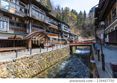 Spring Ginzan Hot Spring Spring Ginzan Hot Spring 139487750