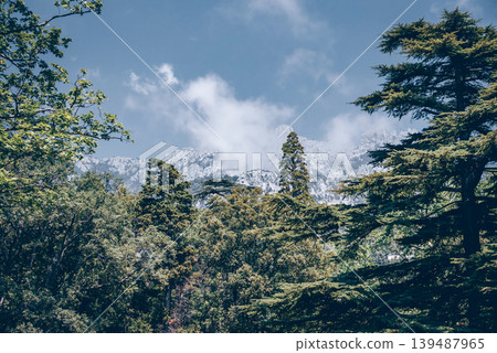 Landscape of Crimea mountains, panorama peak Ai-Petri range in haze summer Landscape of Crimea mountains, panorama peak Ai-Petri range in haze summer 139487965