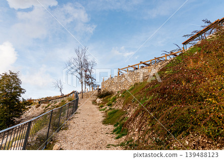 Panorama from Mount Montenegro Lovcen, view point at top of Kotor cable car 139488123