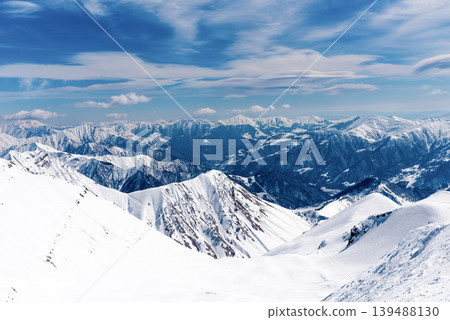 Gudauri Ski Resort Georgia, Snowy Winter Mountain Landscape winter 139488130
