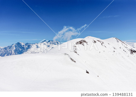 Gudauri Ski Resort Georgia, Snowy Winter Mountain Landscape winter Gudauri Ski Resort Georgia, Snowy Winter Mountain Landscape winter 139488131