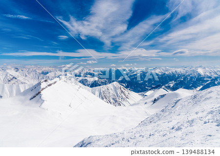 Gudauri Ski Resort Georgia, Snowy Winter Mountain Landscape winter Gudauri Ski Resort Georgia, Snowy Winter Mountain Landscape winter 139488134