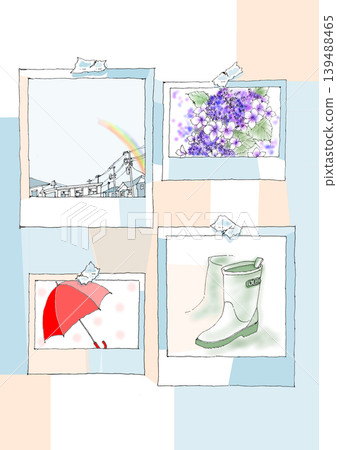A Polaroid-style image of a rainy day A Polaroid-style image of a rainy day 139488465