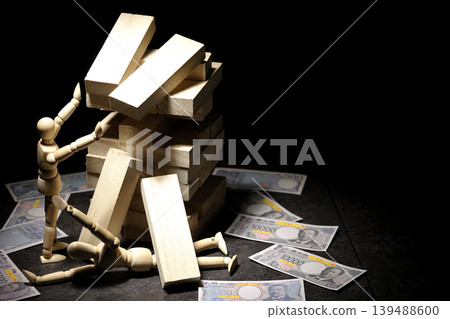 Balance game, money, and drawing mannequin Balance game, money, and drawing mannequin 139488600