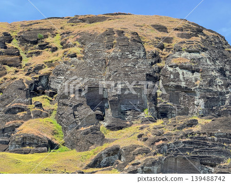 Rano Raraku quarry, known as the Moai factory, Easter Island, November 2025. Rano Raraku quarry, known as the Moai factory, Easter Island, November 2025. 139488742