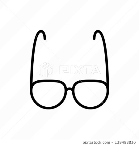 Ophthalmology thin line icon. Eyeglasses.  139488830