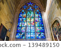 Stained glass windows by Mucha at St. Vitus Cathedral (Prague), a UNESCO World Heritage Site. 139489150