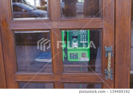 Old public phone Old public phone 139489192